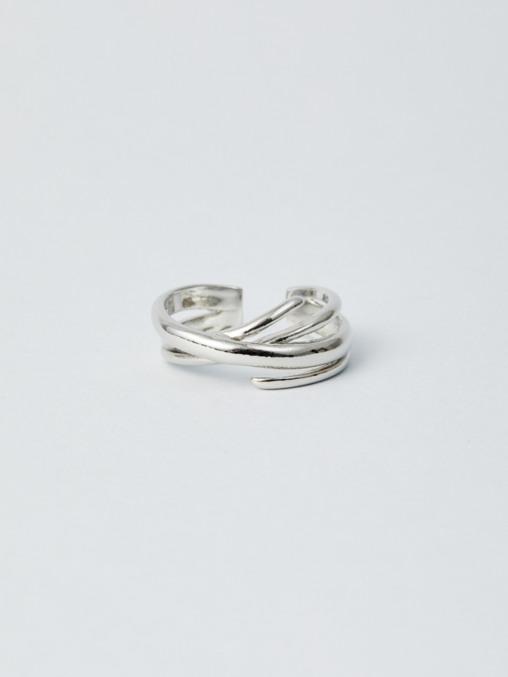 Layered Silver Ring AR12