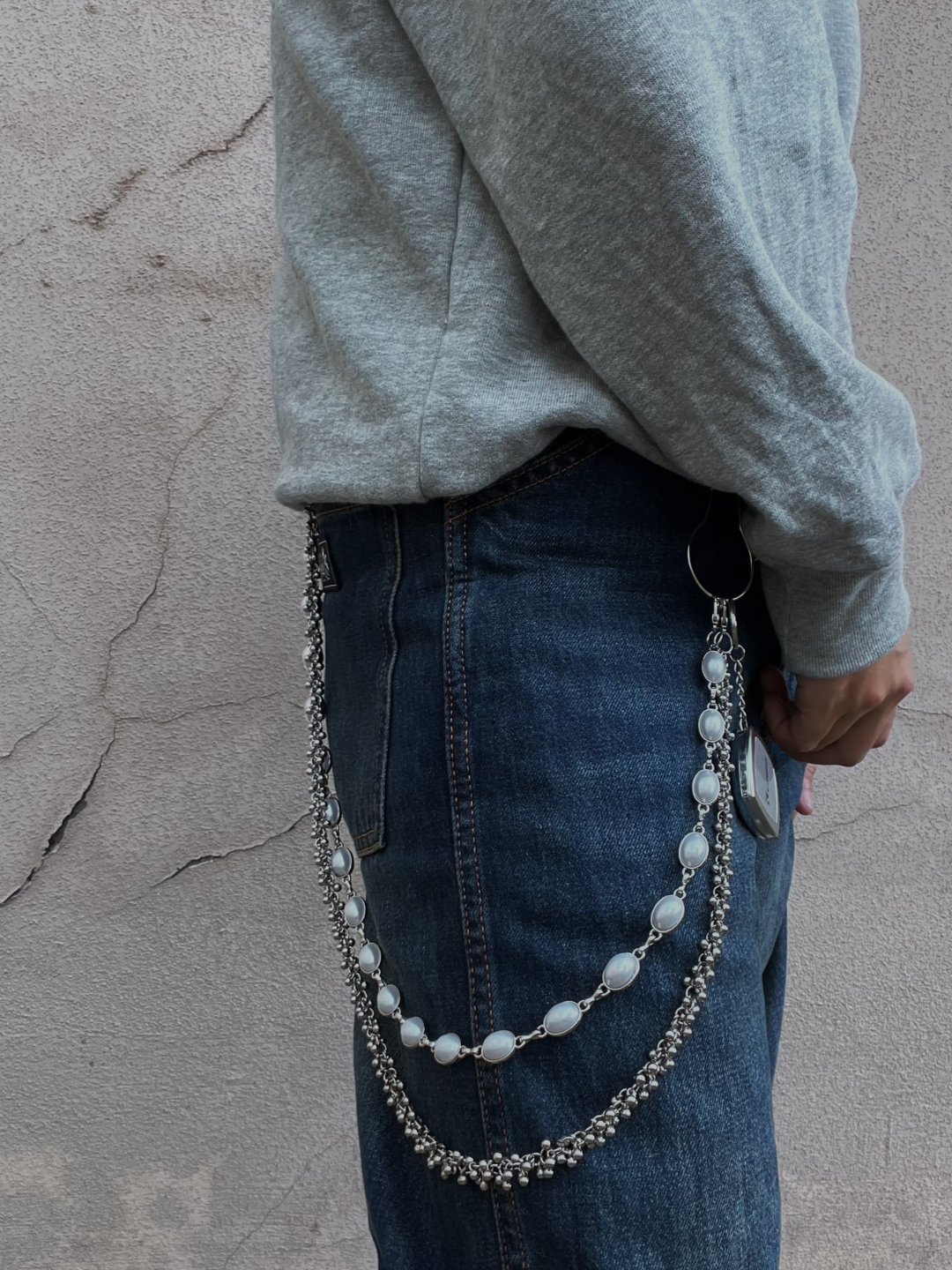 Metal Pearl Waist Chain AR88