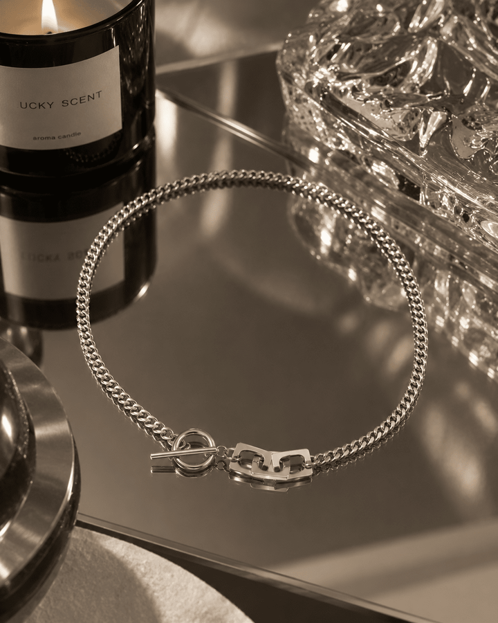 Silver necklace AR126