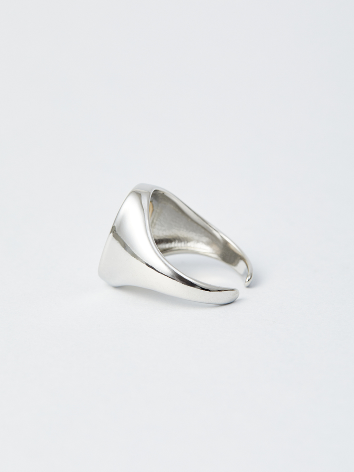 Asymmetry Shell  Silver Ring AR46