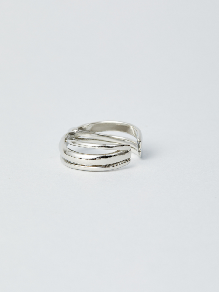Layered Silver Ring AR12