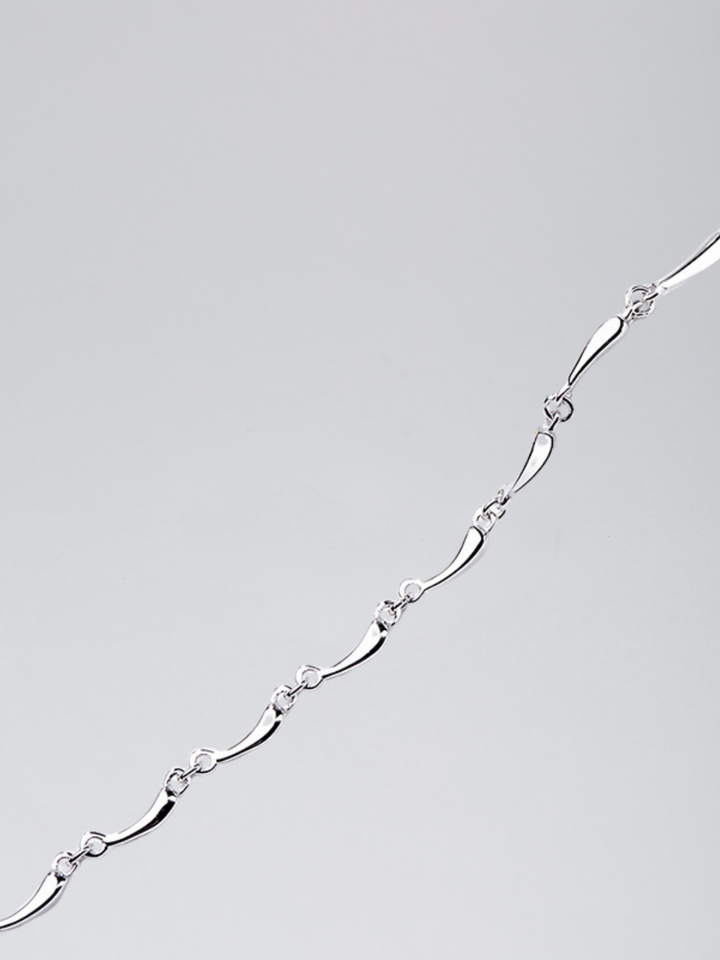 New Concept 925 Sterling Silver Water Drop Bracelet AR116