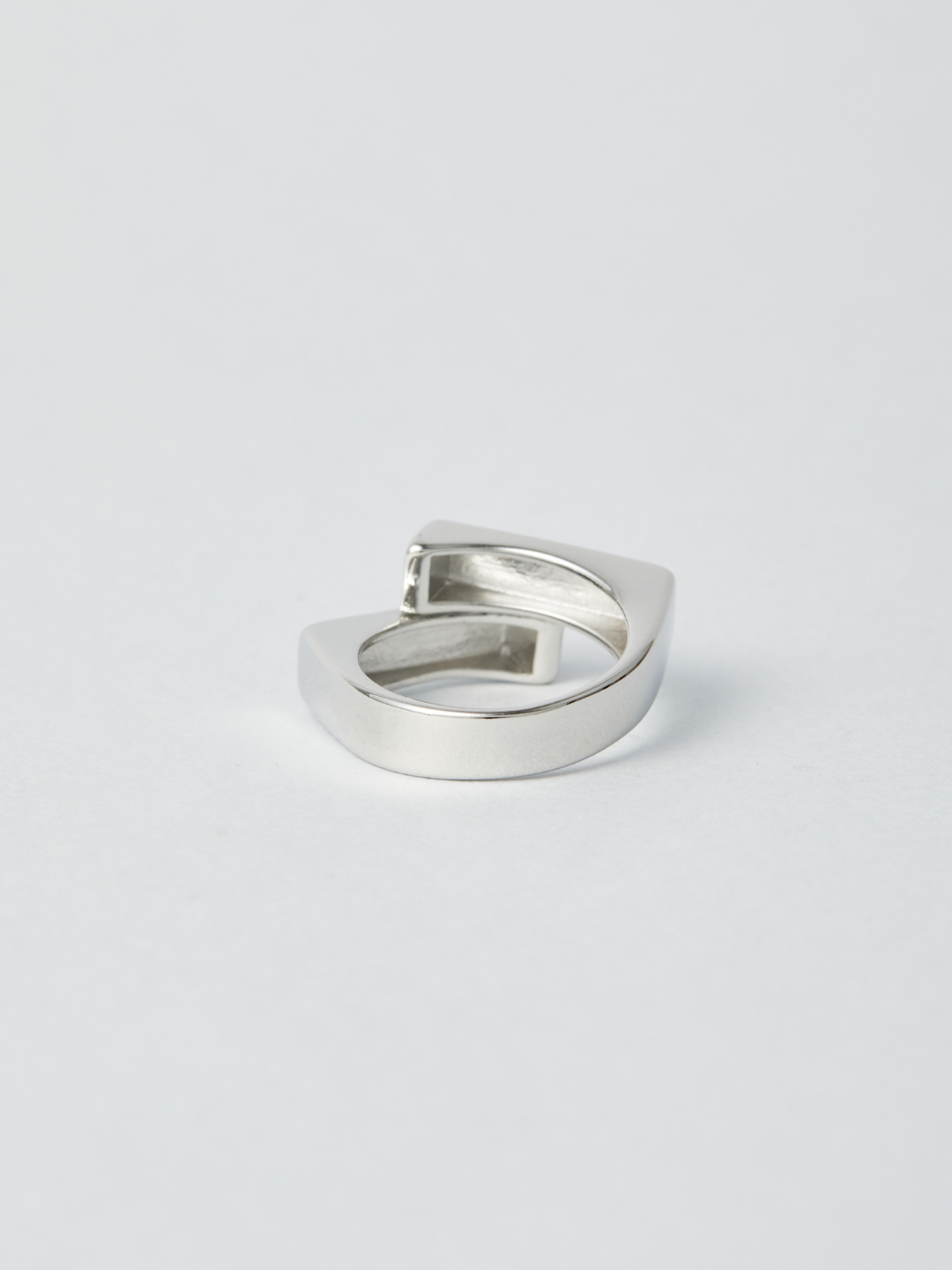 Silver 925 Layered square Ring AR07