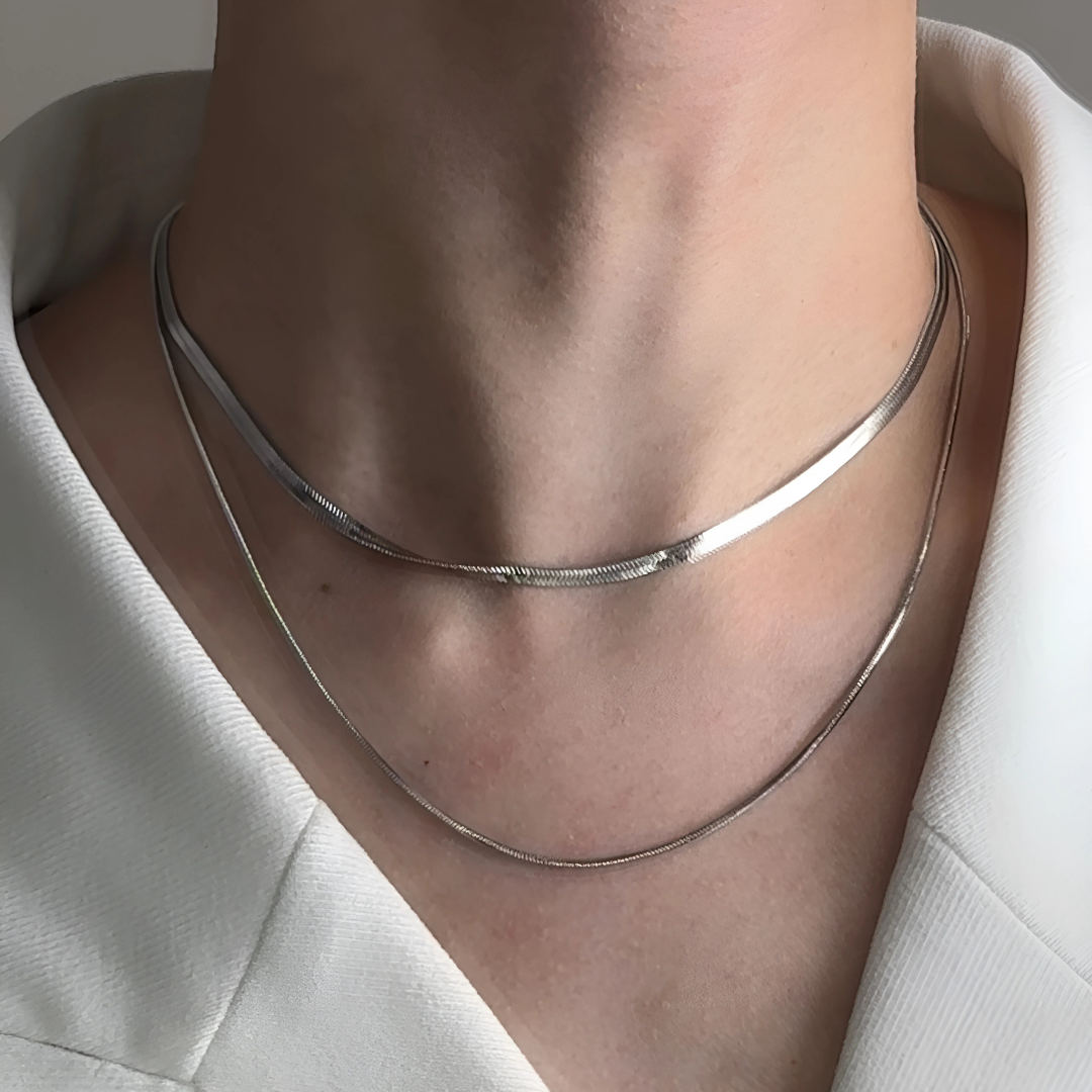 Silver necklace AR165 