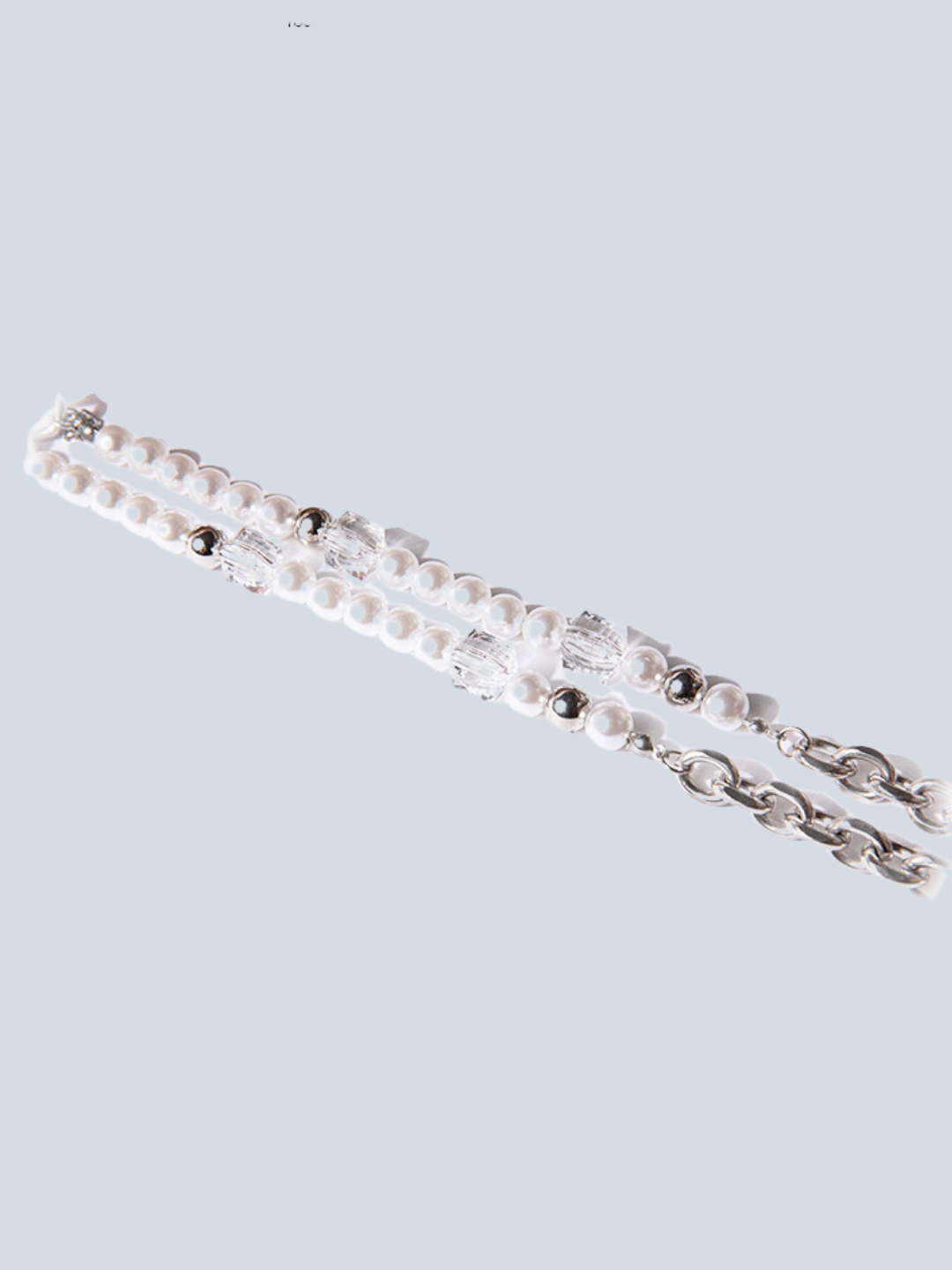 [ZXS] Luxury Irregular Crystal Pearl Necklace AR100