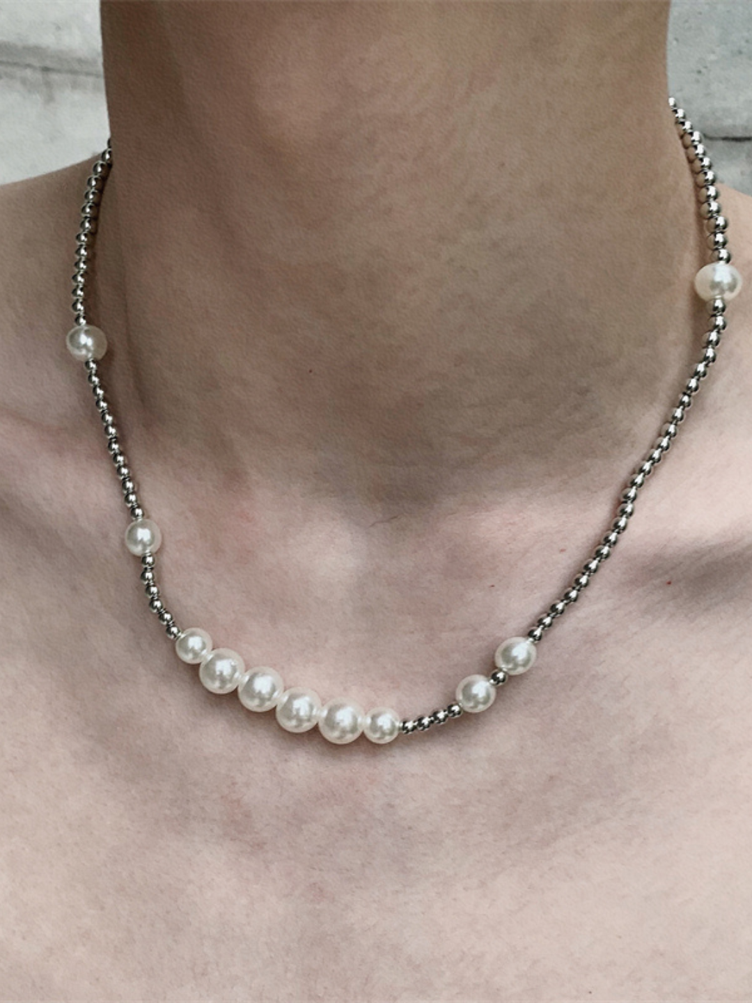 Pearl Patchwork Necklace AR129