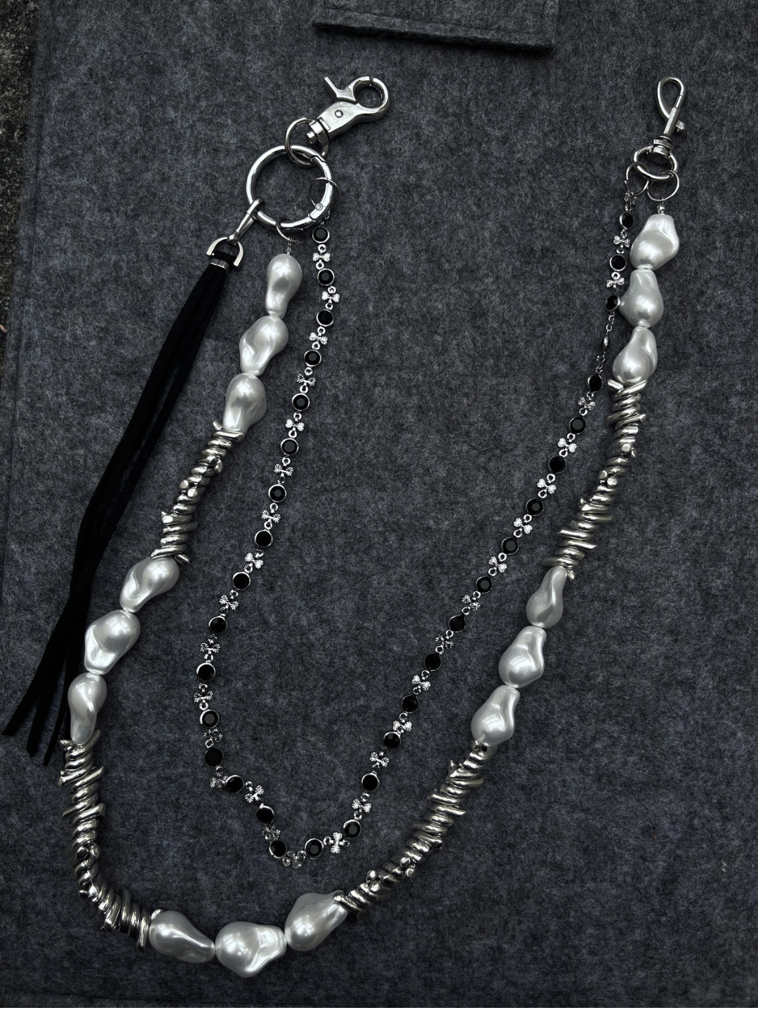 Retro Metal Pearl Waist Chain AR90