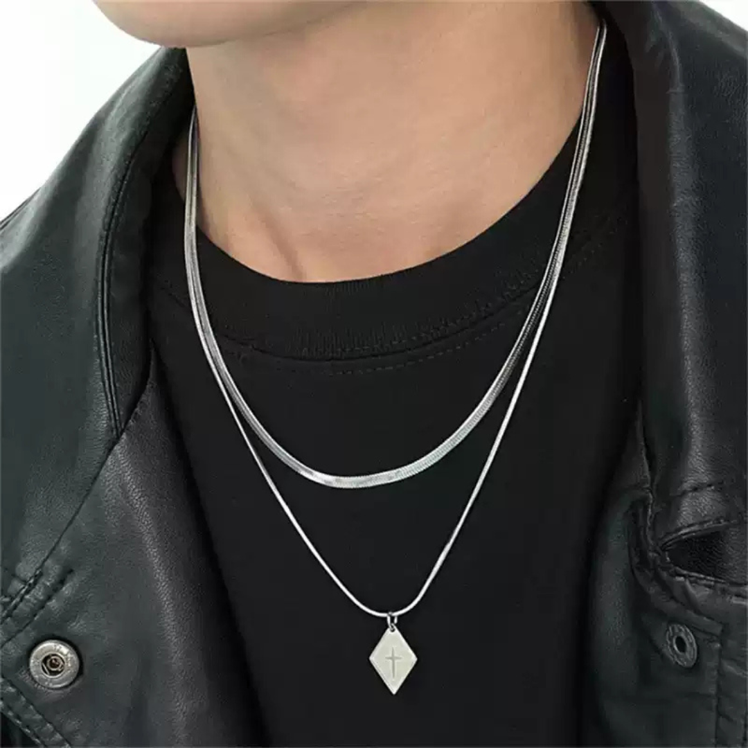 Silver necklace AR193