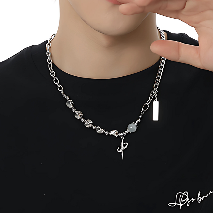 Silver necklace AR196
