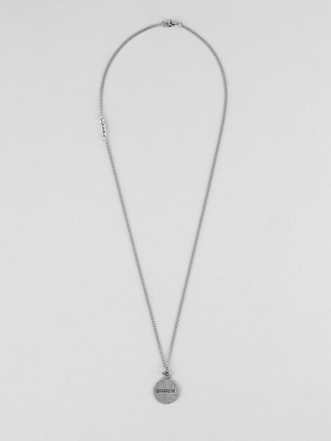 [QUARQOR] Titanium Steel Pendant Long Necklace AR68