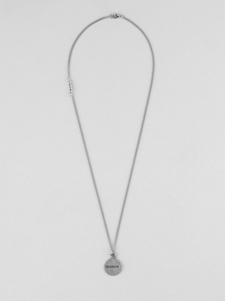 [QUARQOR] Titanium Steel Pendant Long Necklace AR68